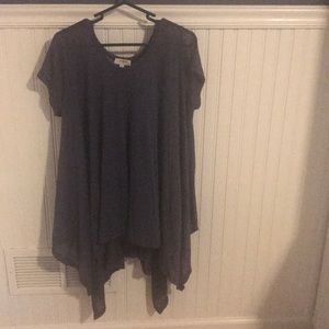 Hi-low Dark purple tunic